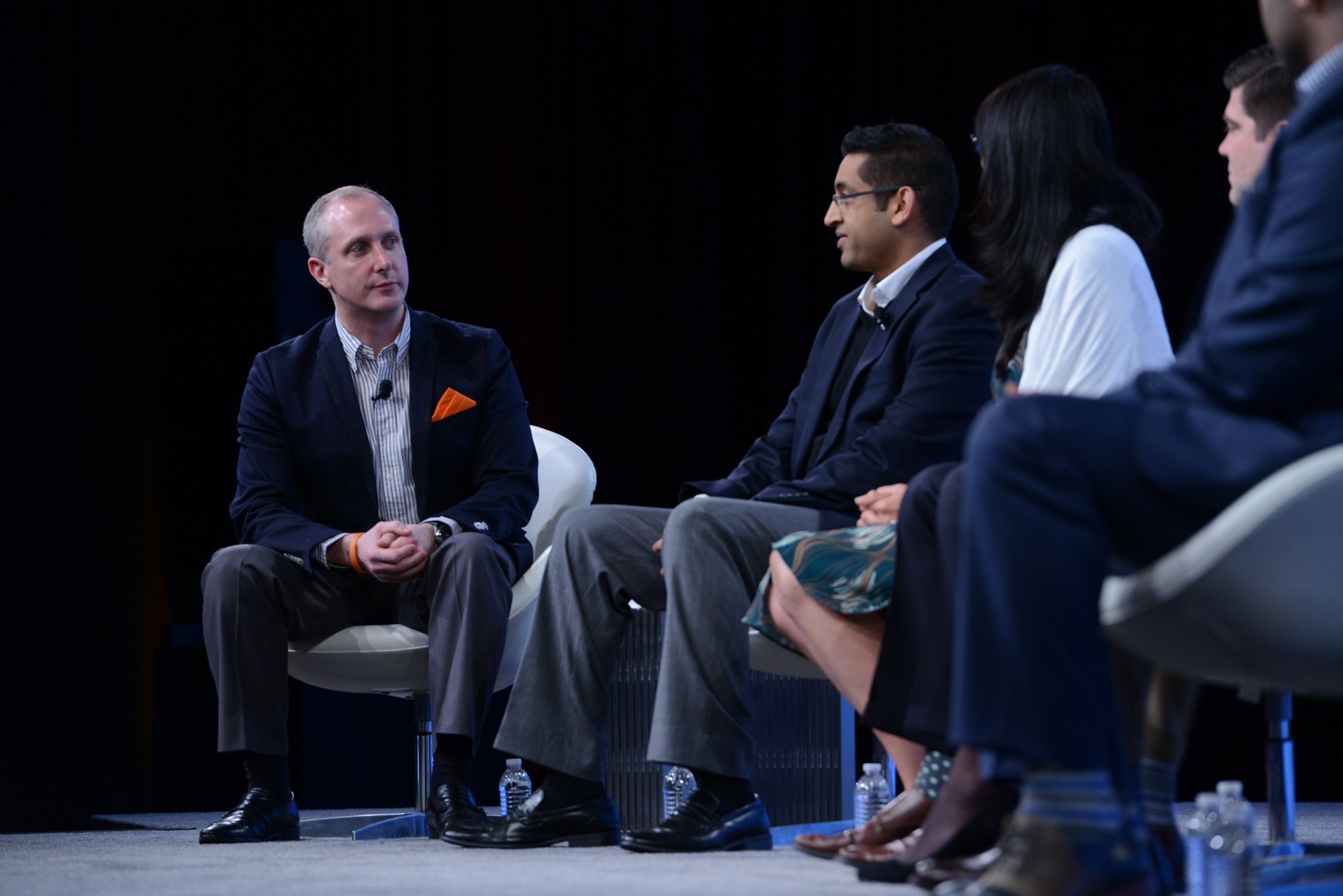 Jaimie Brown leading a panel discussion