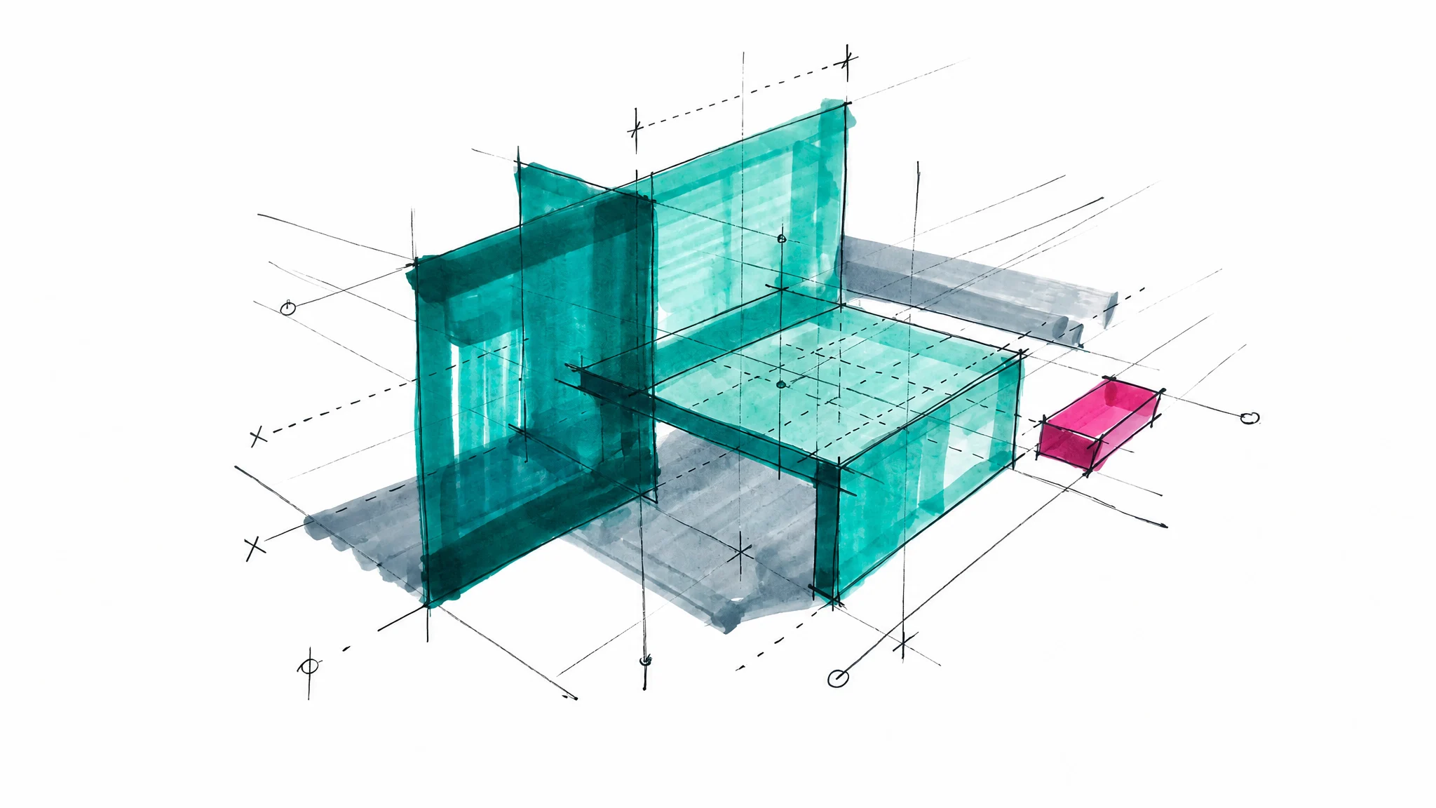 Abstract architectural drawing_Network